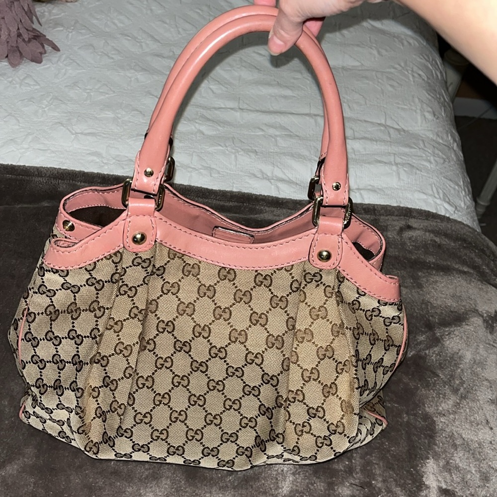 Vintage Gucci Medium GG Canvas Sukey Tote - Picture 3 of 12